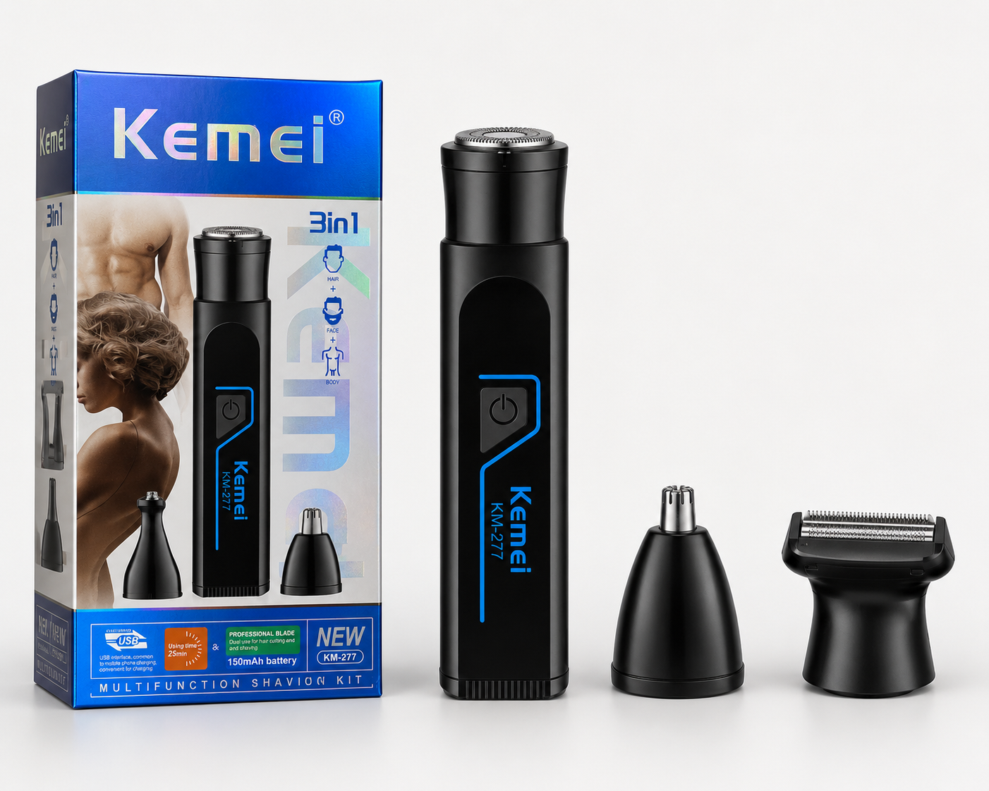 Kemei KM-277 3-in-1 Grooming Kit
